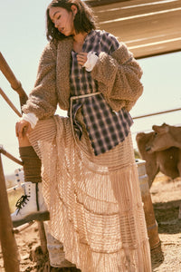 Dreaming of You Striped Lace Tiered Maxi Skirt - ShopPromesa