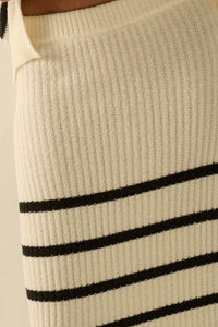Promise the Label Striped Maxi Sweater Skirt - ShopPromesa