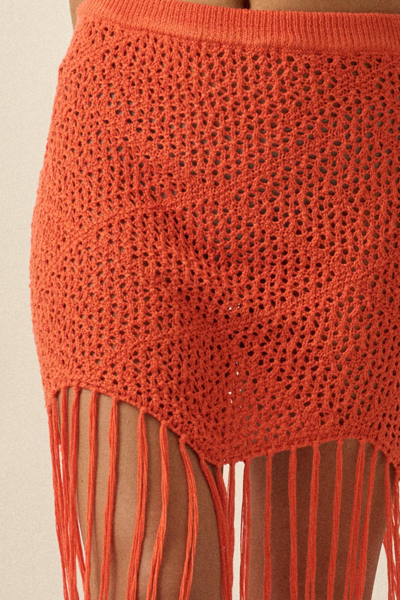 Fringe Festival Crochet Fringed Maxi Skirt - ShopPromesa