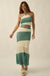 Horizon Line Colorblock Crochet-Knit Maxi Skirt - ShopPromesa