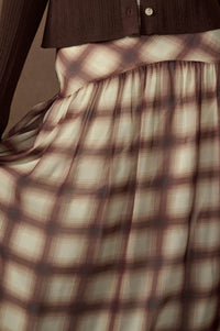 Meet Me There Plaid Chiffon Drop-Waist Maxi Skirt - ShopPromesa