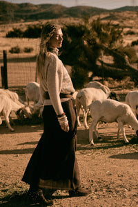 Softest Hour Solid Knit A-Line Maxi Sweater Skirt - ShopPromesa