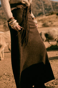 Softest Hour Solid Knit A-Line Maxi Sweater Skirt - ShopPromesa