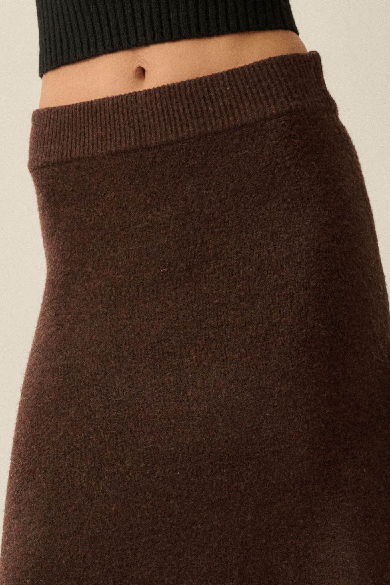 Softest Hour Solid Knit A-Line Maxi Sweater Skirt - ShopPromesa