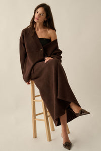 Softest Hour Solid Knit A-Line Maxi Sweater Skirt - ShopPromesa
