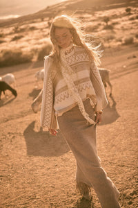 Softest Hour Solid Knit A-Line Maxi Sweater Skirt - ShopPromesa