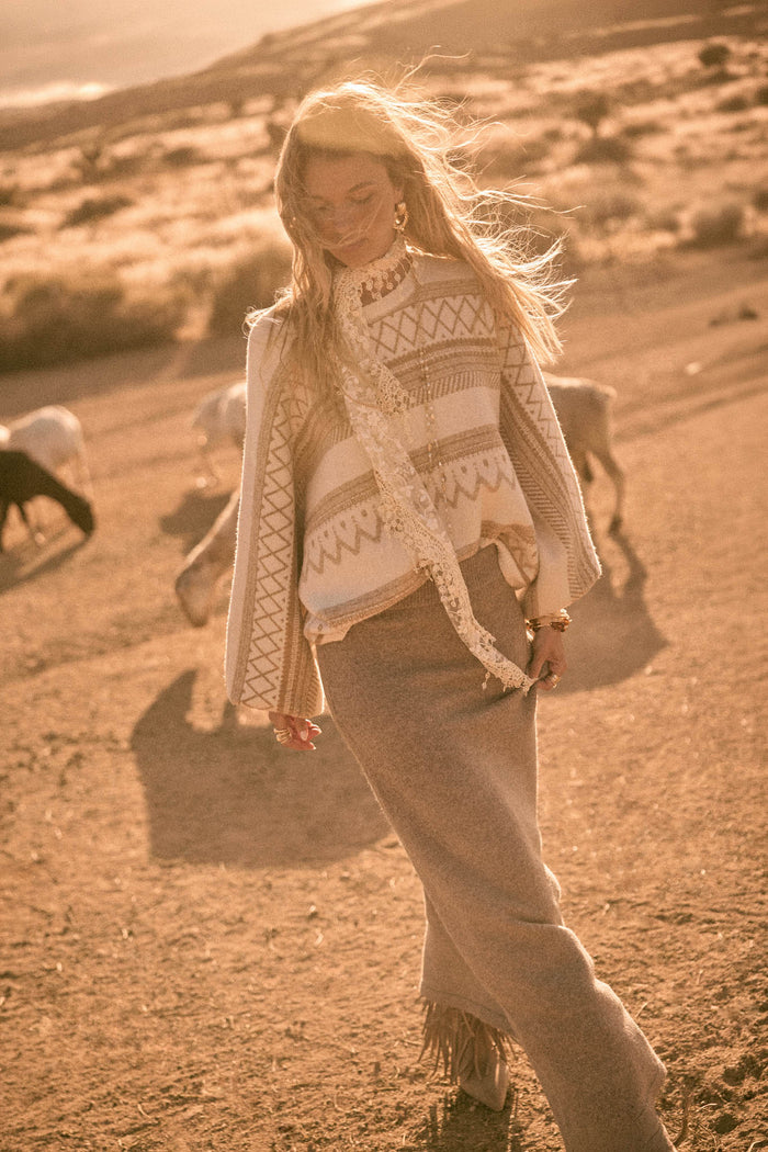 Softest Hour Solid Knit A-Line Maxi Sweater Skirt - ShopPromesa