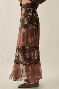 Pick Your Fancy Paisley and Floral Paneled Maxi Skirt - ShopPromesa