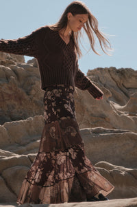 Pick Your Fancy Paisley and Floral Paneled Maxi Skirt - ShopPromesa