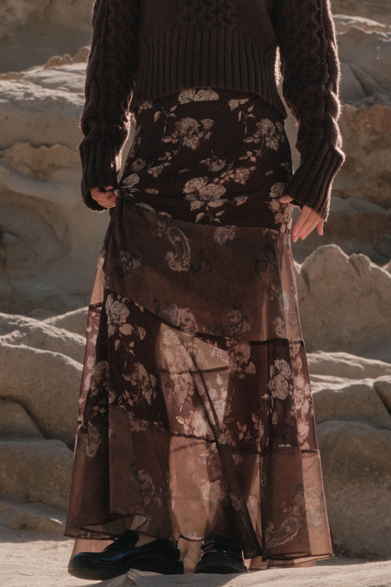 Pick Your Fancy Paisley and Floral Paneled Maxi Skirt - ShopPromesa