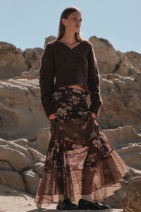 Pick Your Fancy Paisley and Floral Paneled Maxi Skirt - ShopPromesa