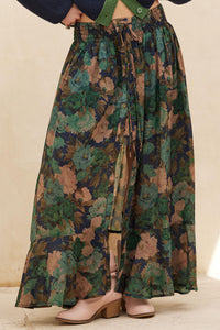 Pretty Potpourri Floral Button-Front Maxi Skirt - ShopPromesa