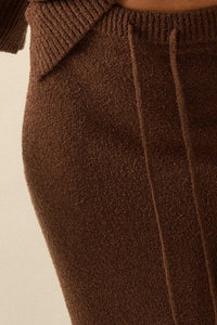 Promise the Label Textured Knit Sweater Midi Skirt - ShopPromesa