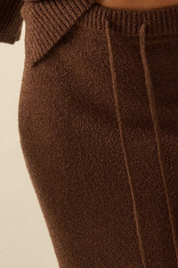 Promise the Label Textured Knit Sweater Midi Skirt - ShopPromesa