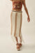 Someday Soon Striped Crochet-Knit Fringe Midi Skirt - ShopPromesa