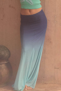 Evening Tide Ombre Mesh Mermaid Maxi Skirt - ShopPromesa