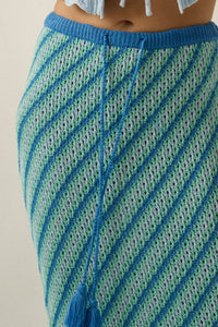 Endless Summer Striped Crochet-Knit Maxi Skirt - ShopPromesa