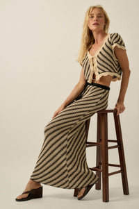 Endless Summer Striped Crochet-Knit Maxi Skirt - ShopPromesa