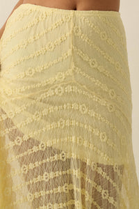 Blossoming Lace Floral Lace Drop-Waist Maxi Skirt - ShopPromesa