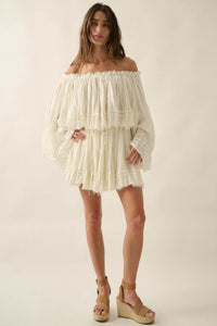 Sweet Freedom Cotton Gauze Drawstring Mini Skirt - ShopPromesa