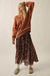 Scented Breeze Floral Chiffon Smocked Maxi Skirt - ShopPromesa