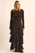 Glory Be Floral Chiffon Ruffled Cascade Maxi Skirt - ShopPromesa