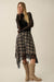 Sway With Me Plaid and Lace Handkerchief Midi Skirt - ShopPromesa