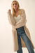 Winding Path Open-Front Cable Knit Duster Cardigan - ShopPromesa