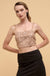 VIP List Beaded Sequin Cropped Cami Top