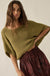 True Self Short-Sleeve Pointelle Rib-Knit Sweater - ShopPromesa