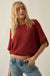 True Self Short-Sleeve Pointelle Rib-Knit Sweater - ShopPromesa
