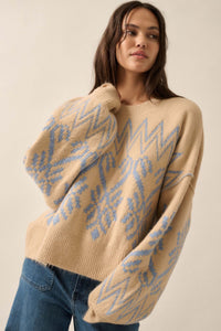 Altitude Adjustment Oversize Alpine Knit Sweater - ShopPromesa