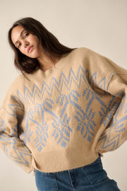 Altitude Adjustment Oversize Alpine Knit Sweater - ShopPromesa