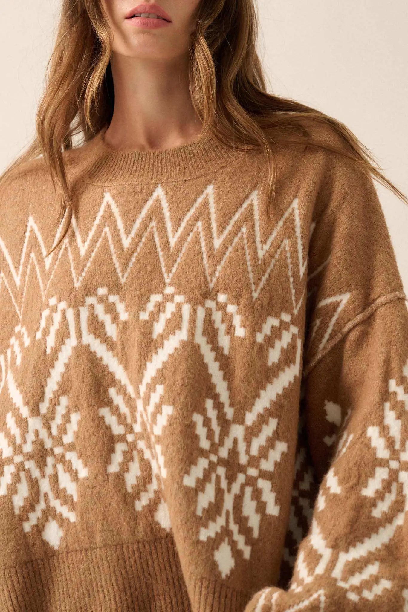 Altitude Adjustment Oversize Alpine Knit Sweater - ShopPromesa