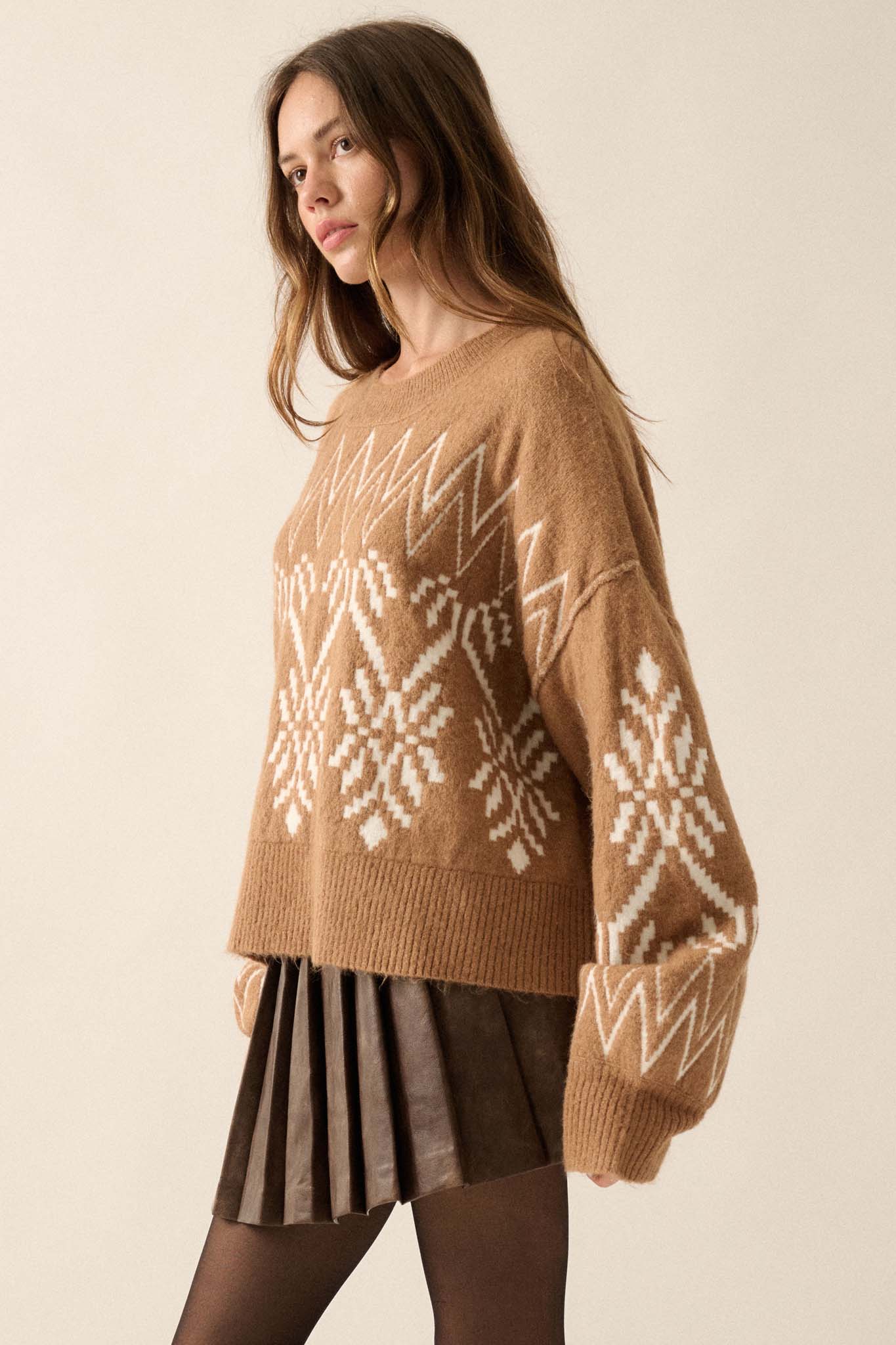 Altitude Adjustment Oversize Alpine Knit Sweater - ShopPromesa