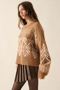 Altitude Adjustment Oversize Alpine Knit Sweater - ShopPromesa