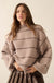 Call Me Cozy Striped Bubble Knit Mock-Neck Sweater - ShopPromesa