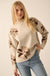 Comfy Flowers Mock-Neck Floral Jacquard Sweater - ShopPromesa