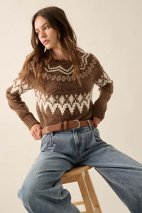 Call of the Mountains Alpine Cable Knit Sweater - ShopPromesa