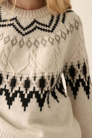 Call of the Mountains Alpine Cable Knit Sweater - ShopPromesa