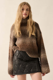 Hue Knew Ombre Knit Mock-Neck Sweater - ShopPromesa