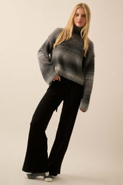 Hue Knew Ombre Knit Mock-Neck Sweater - ShopPromesa