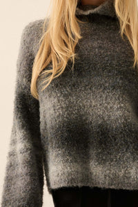 Hue Knew Ombre Knit Mock-Neck Sweater - ShopPromesa