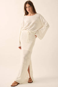 Flower Hour Floral Jacquard Knit Sweater - ShopPromesa