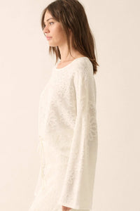 Flower Hour Floral Jacquard Knit Sweater - ShopPromesa