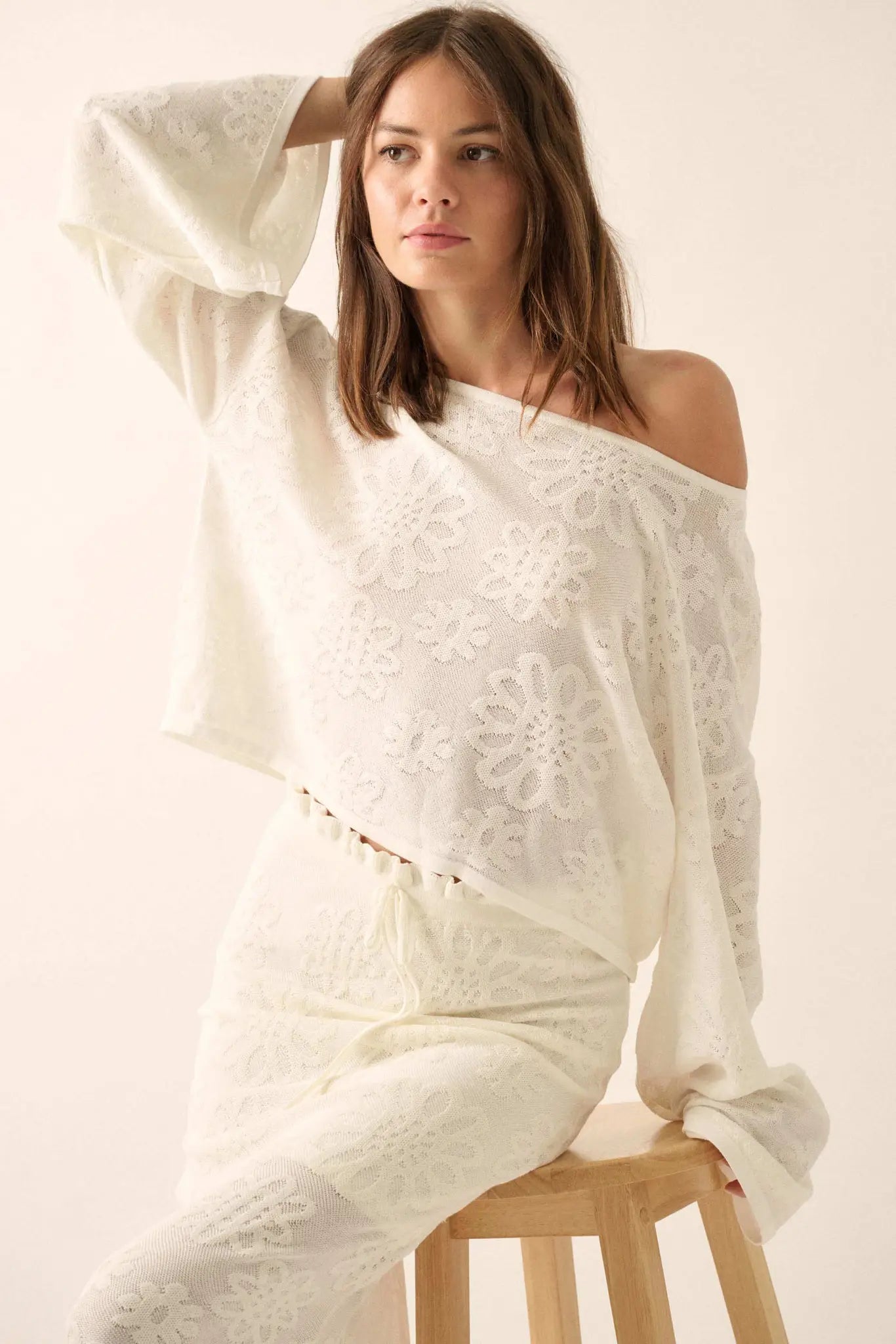 Flower Hour Floral Jacquard Knit Sweater - ShopPromesa