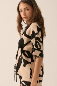 Graphic Garden Floral Jacquard Knit Shirt - ShopPromesa