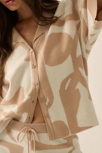 Graphic Garden Floral Jacquard Knit Shirt - ShopPromesa