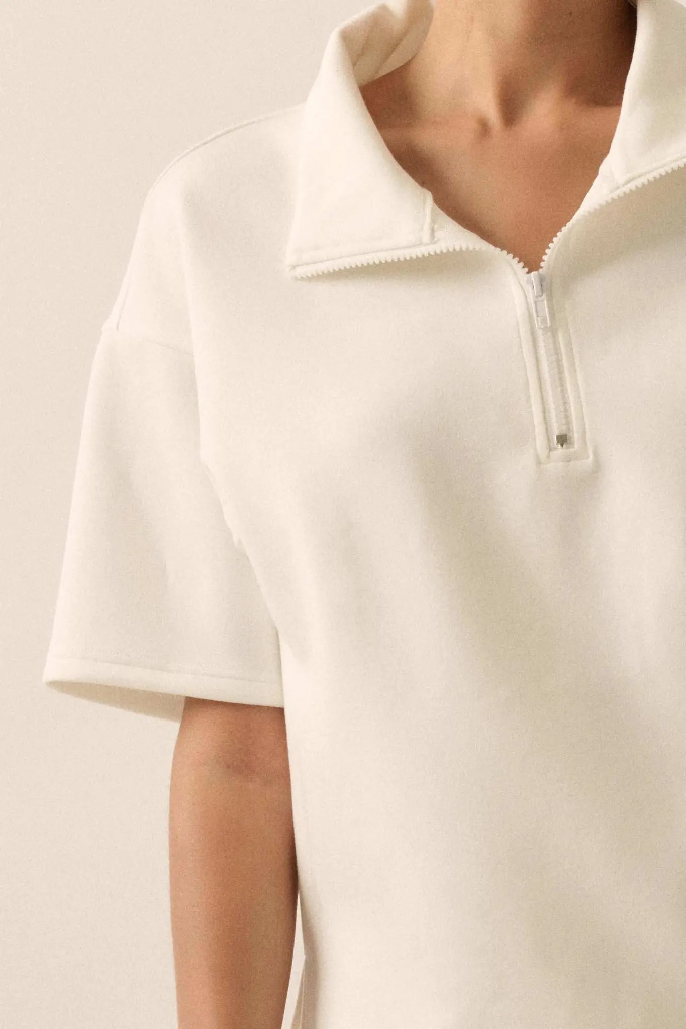 Premium Scuba Quarter-Zip Polo Top - ShopPromesa