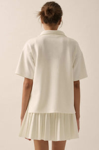 Premium Scuba Quarter-Zip Polo Top - ShopPromesa